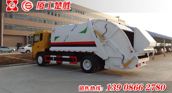 楚勝牌東風(fēng)容積12-14立方天錦壓縮式垃圾車(chē)