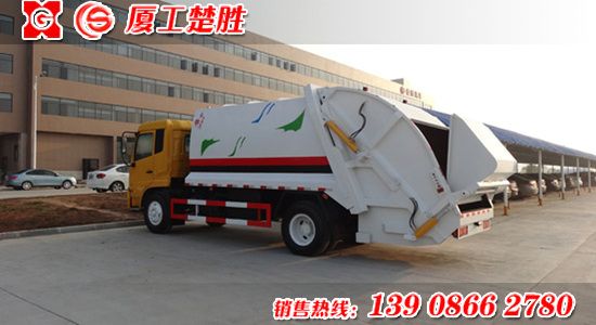 楚勝牌東風(fēng)容積12-14立方天錦壓縮式垃圾車(chē)