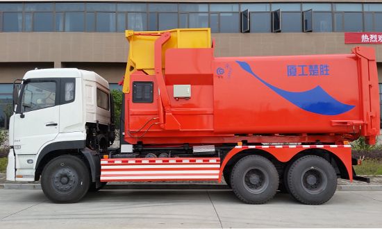 東風(fēng)天龍車(chē)廂可卸式垃圾車(chē)