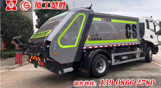 天錦12方大輪胎壓縮式垃圾車(chē)